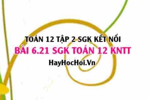 Bài 6.21 SGK Toán 12 tập 2 Kết nối tri thức
